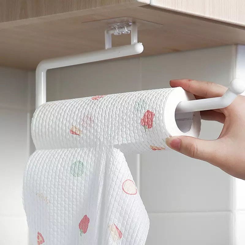 Wall-Mounted Towel and Tissue Holder Rack