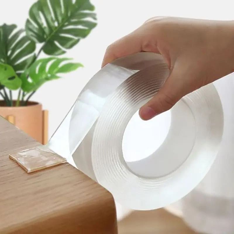 Nano Double Sided Transparent Tape – Reusable & Washable - 3 Meter
