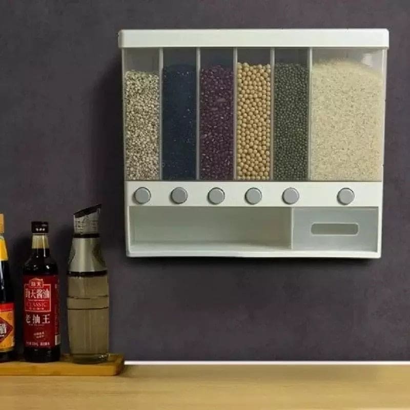 Wall-Mounted Cereal and Dry Food Dispenser