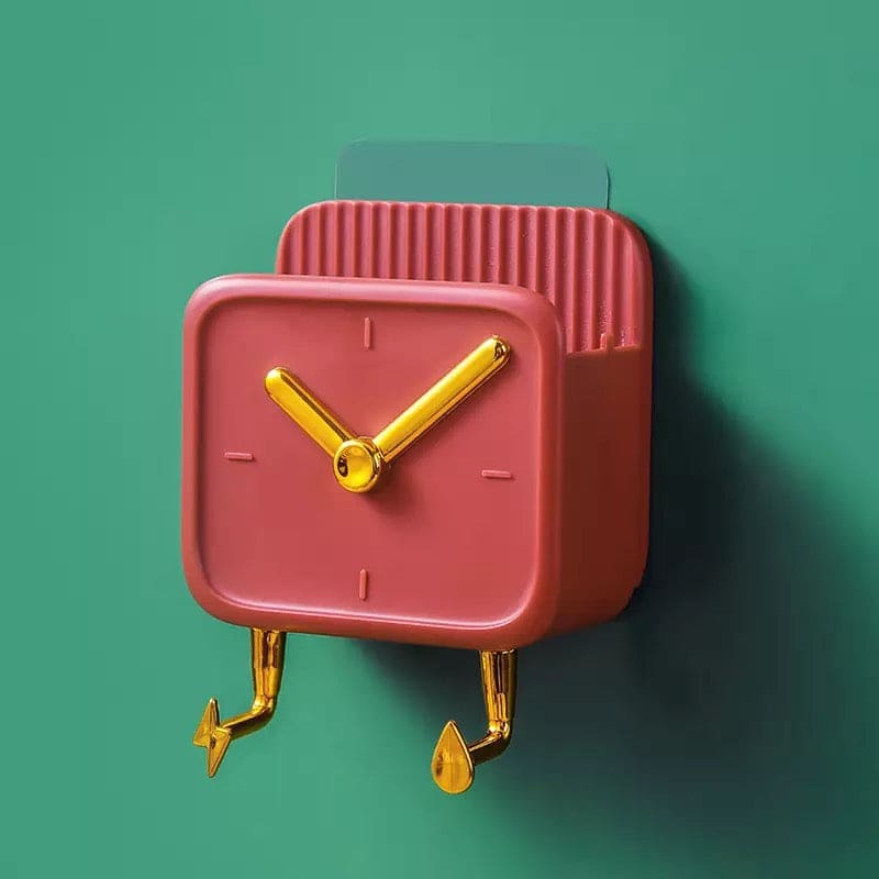 Clock Shaped Wall Mounted Phone Holder