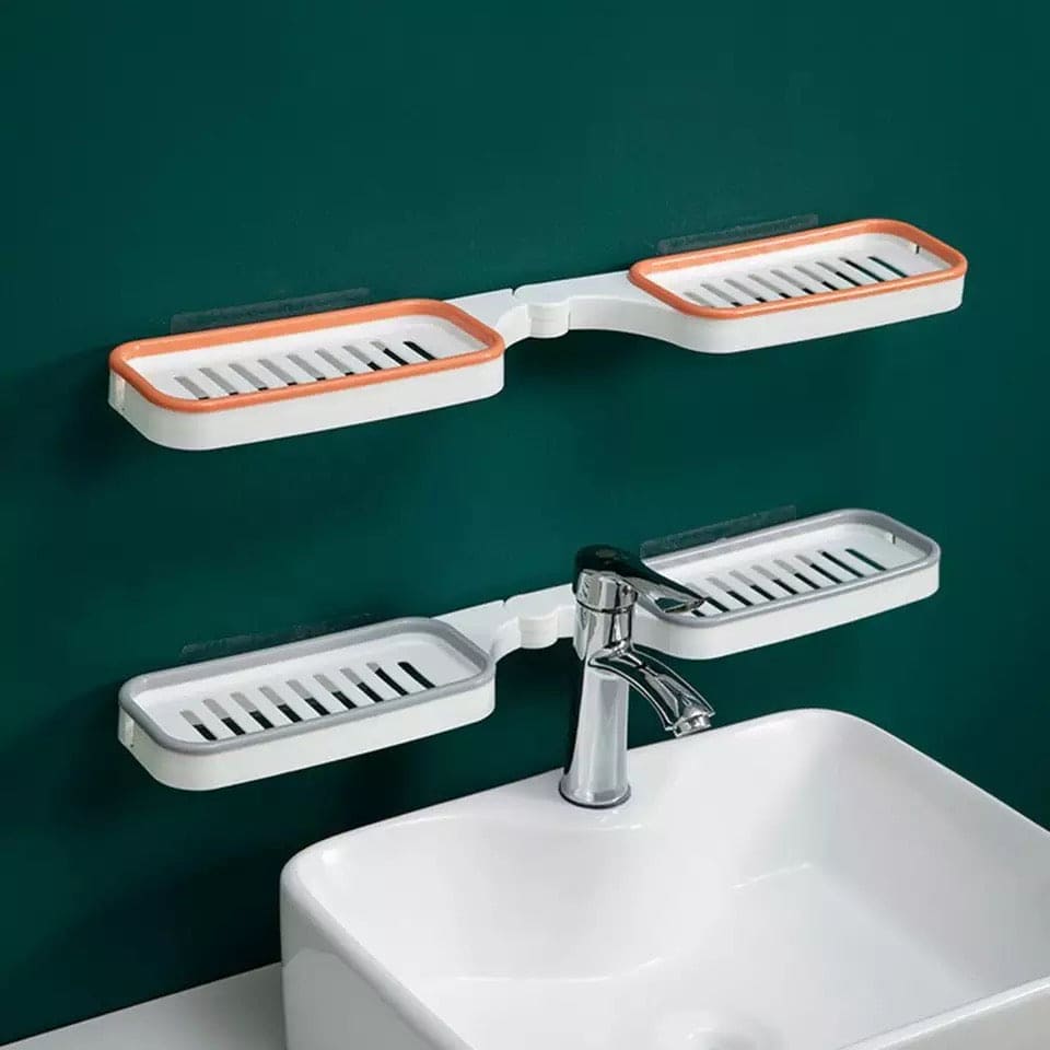 Double Sided Wall-Mounted Shampoo Storage Rack