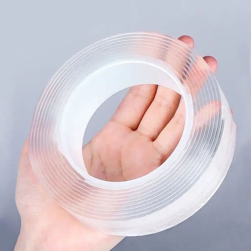 Nano Double Sided Transparent Tape – Reusable & Washable - 3 Meter