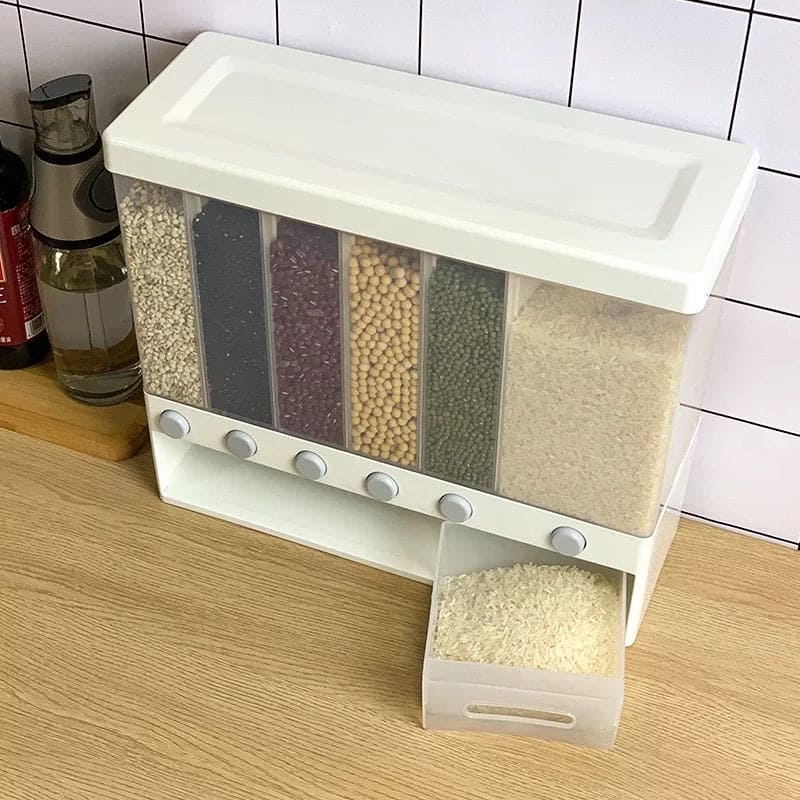Wall-Mounted Cereal and Dry Food Dispenser
