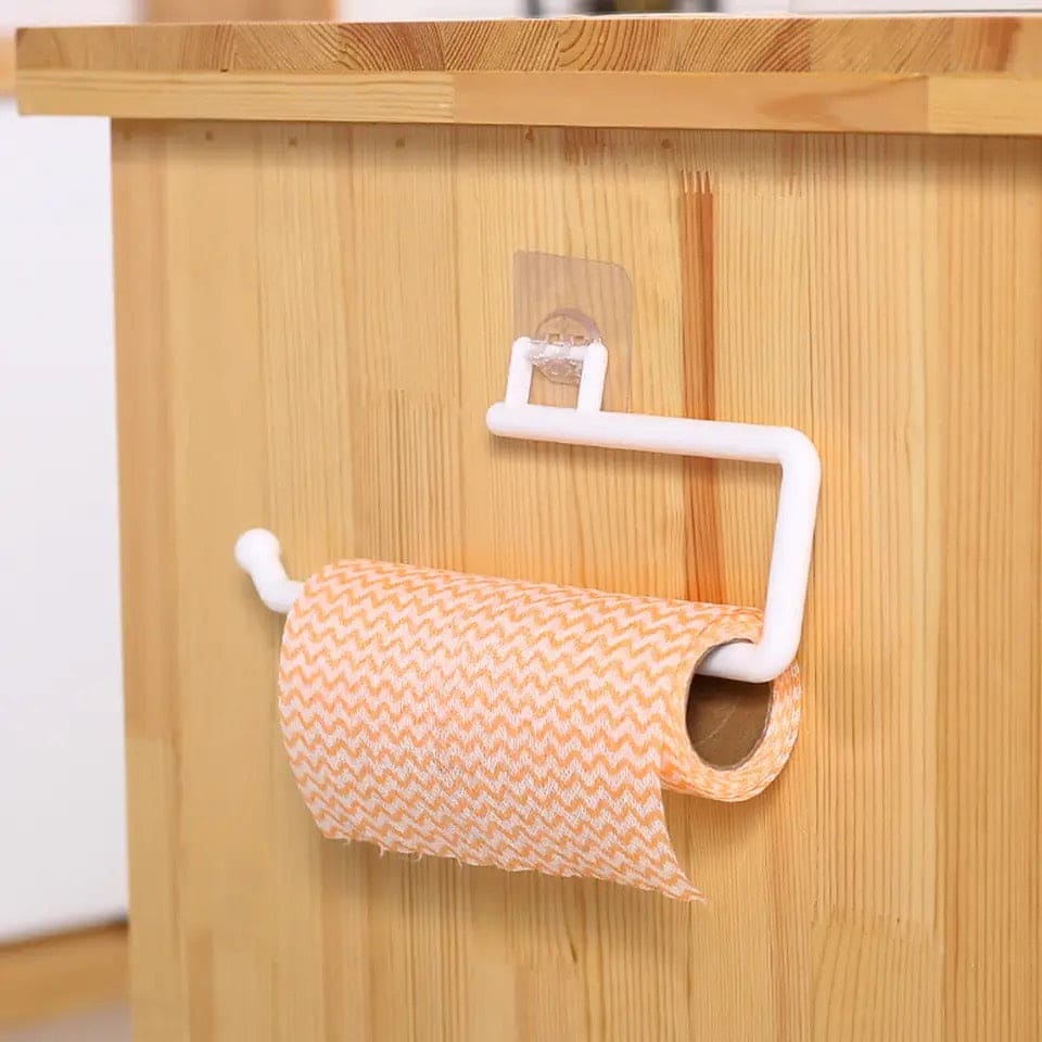 Wall-Mounted Towel and Tissue Holder Rack