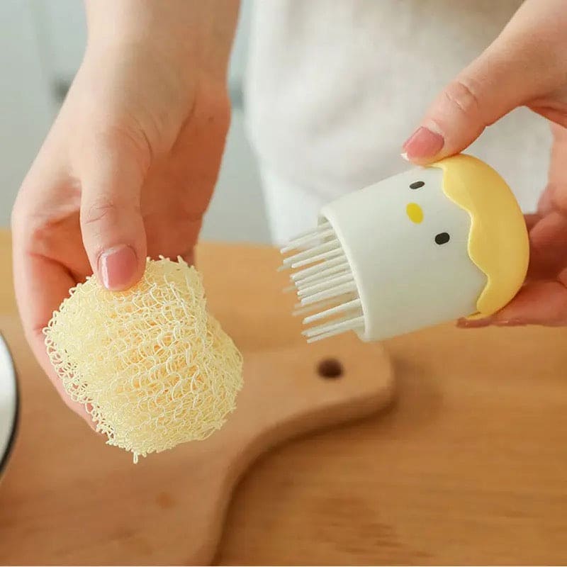 Cute Eggshell Kitchen Dish Cleaning Brush