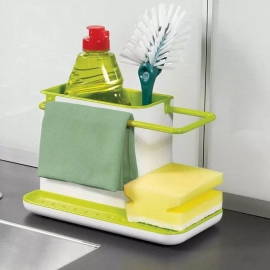 Multifunctional Sponge and Wash Cloth Shelf Organizer