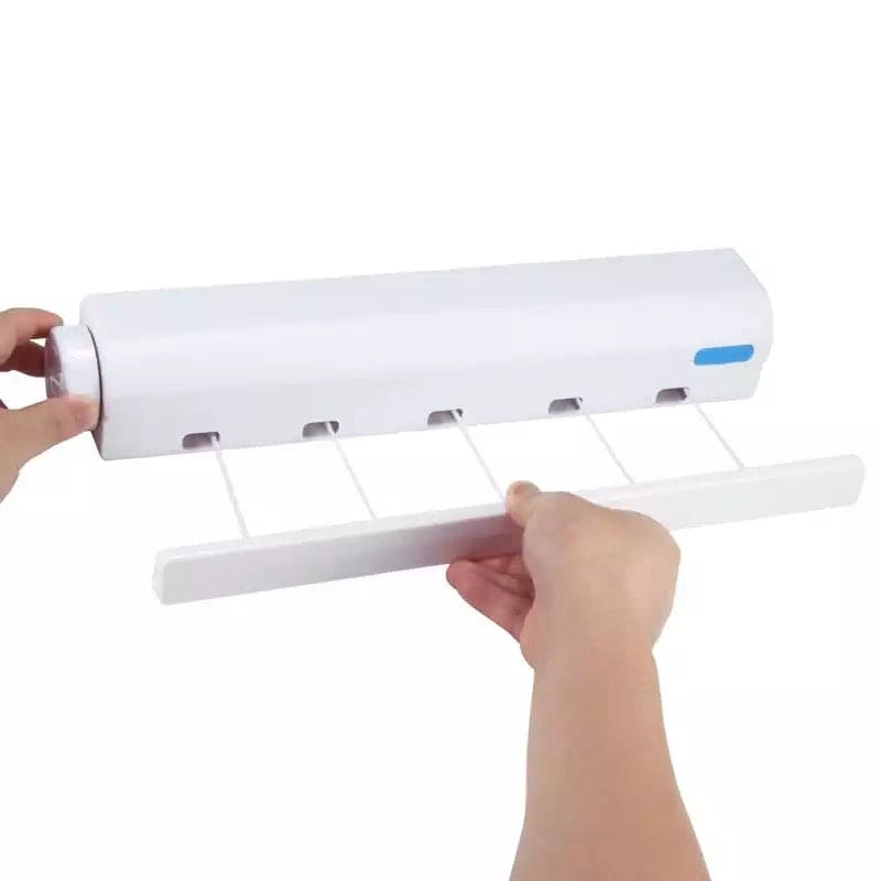 Heavy Duty Retractable Clothes Drying Rack – Wall Mounted Clothesline