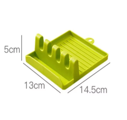 Plastic Spoon Rest Non-Slip Kitchen Utensil Holder Organizer 1Pc