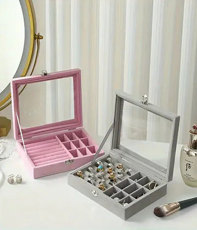 Transparent Jewelry Storage Box for Rings & Bracelets