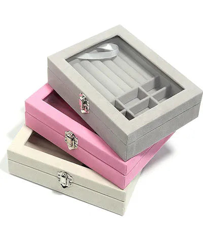 Transparent Jewelry Storage Box for Rings & Bracelets
