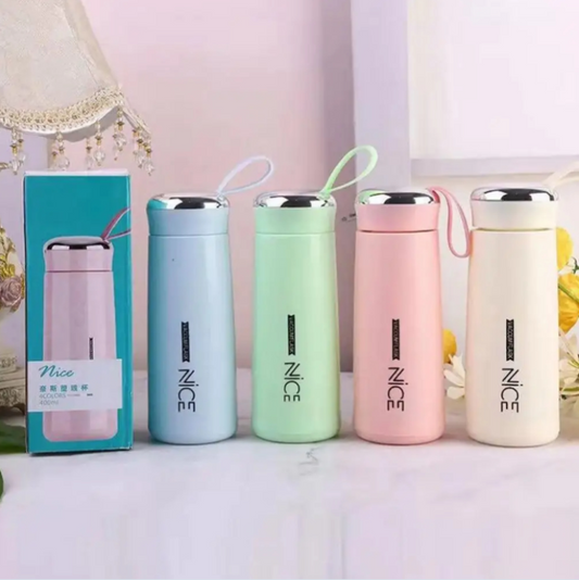 New Stylish Nice Water Bottle 400ml Colorful Water Cup - 1Pc