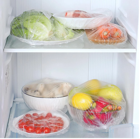100Pcs Transparent Disposable Food Cover