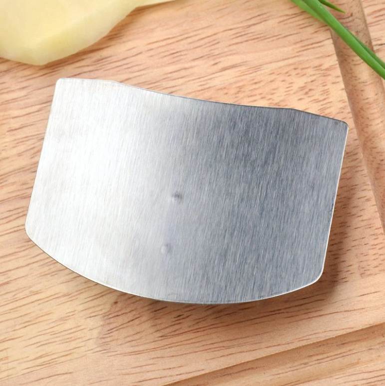 Stainless Steel Finger Guard Knife Cut Protector - 1Pc