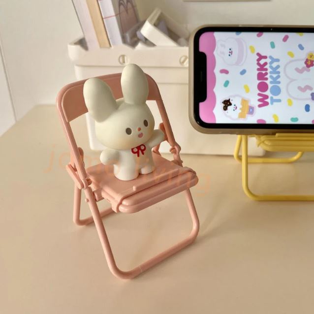 Cute Chair Shape Foldable Mobile Phone Holder Stand 1PC