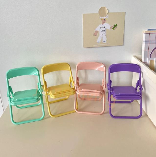 Cute Chair Shape Foldable Mobile Phone Holder Stand 1PC