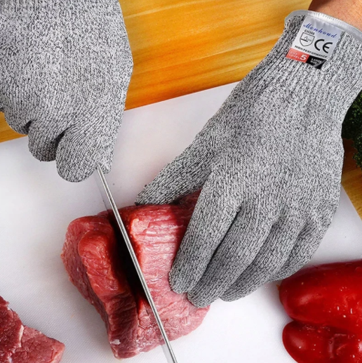 Multipurpose Cut-Resistant Safety Gloves for Kitchen & Outdoor Use