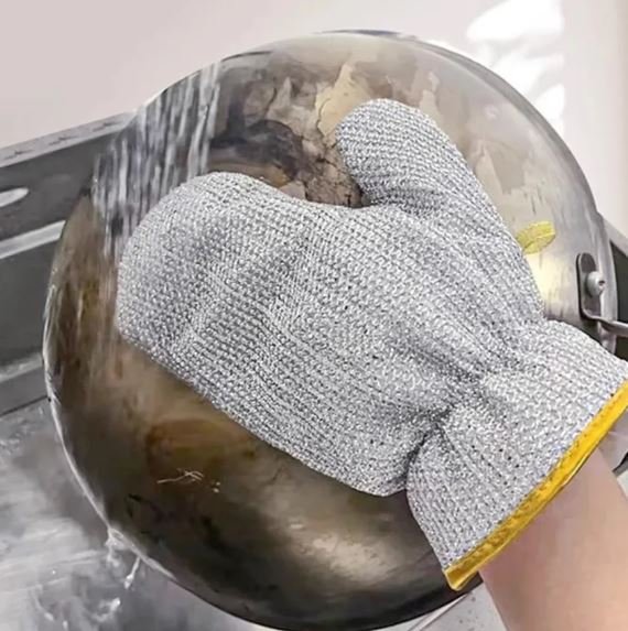 Steel Wire Dishwashing Gloves Anti-Scalding & Oil-Proof – 1 Pair