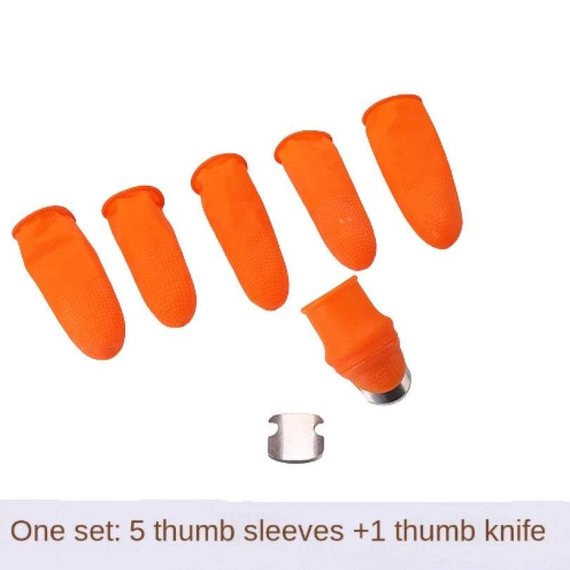 6PCS/set Silicone Thumb Cutter Finger Knife