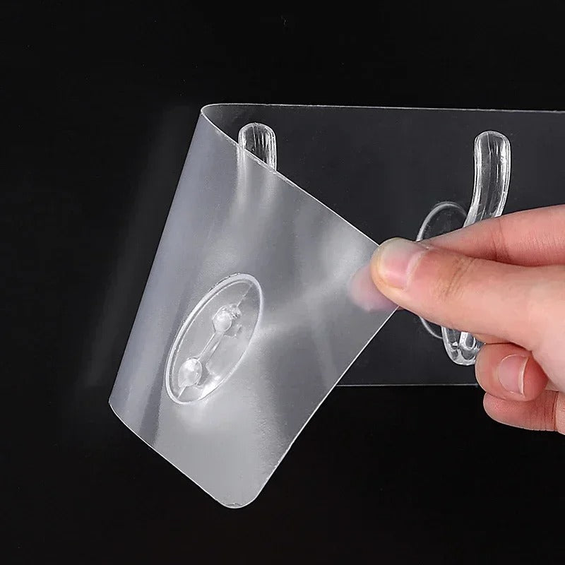 Multipurpose Strong Self Adhesive Transparent Wall Hooks