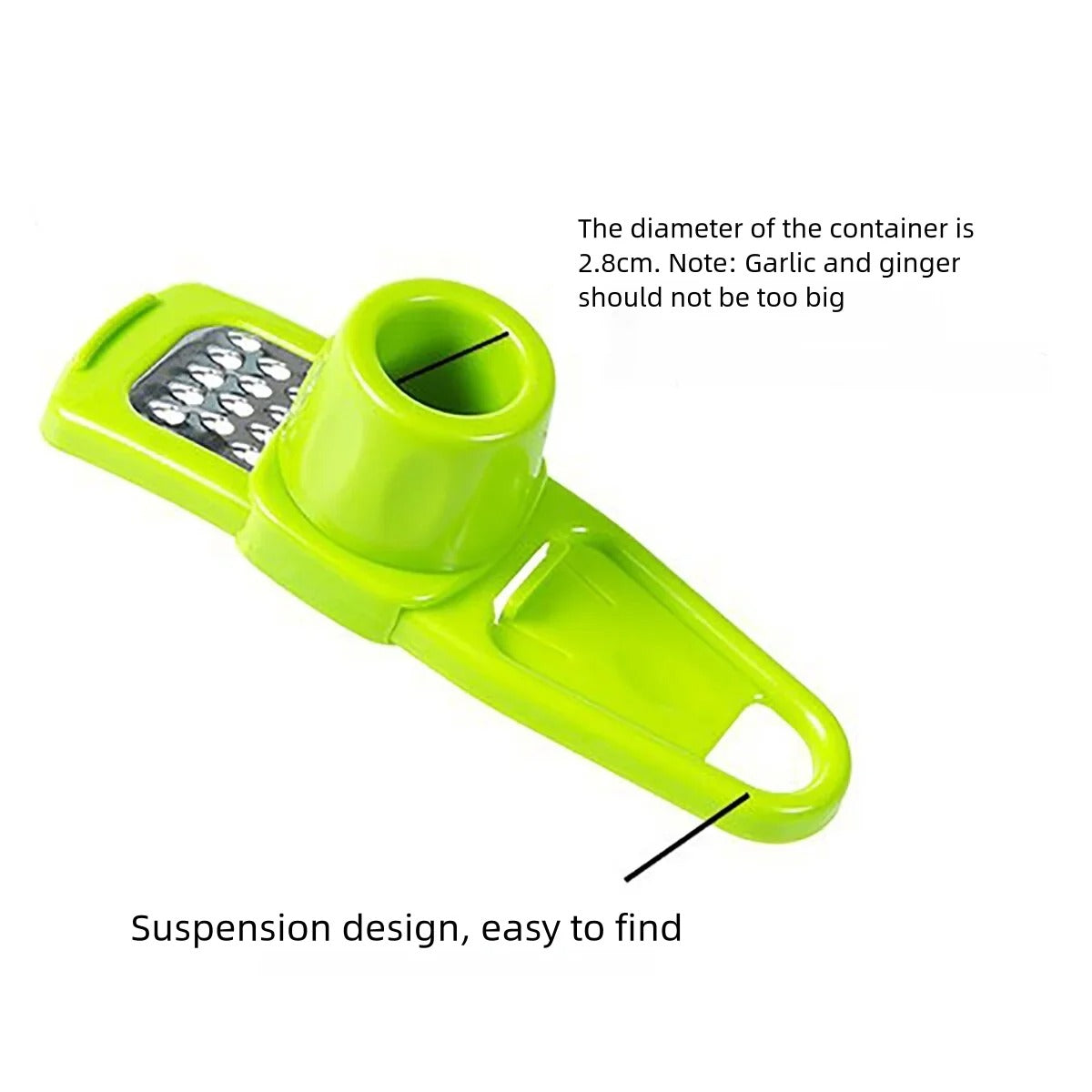 Garlic Ginger Grater & Crusher Hand Press Kitchen Tool