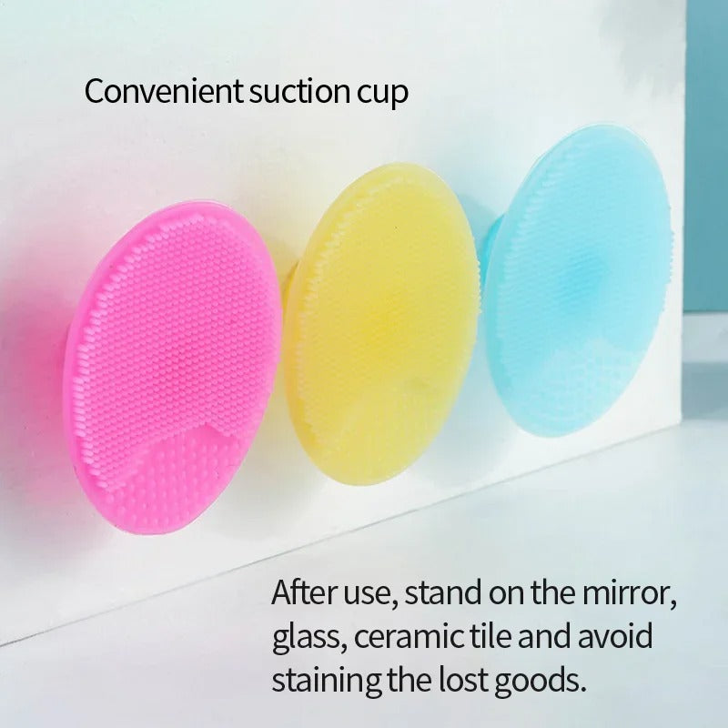 Silicone Baby Shampoo Brush Soft Hair Washing Massage Brush - 1Pc