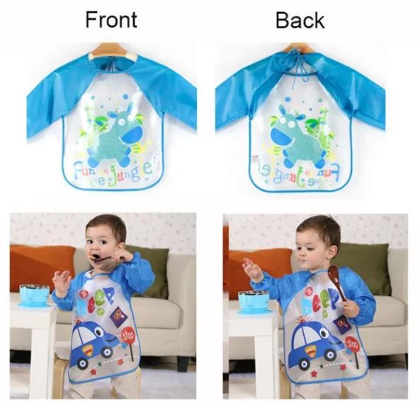 Waterproof Baby Bibs Baby Aprons With Sleeve For Baby Boy And Girl