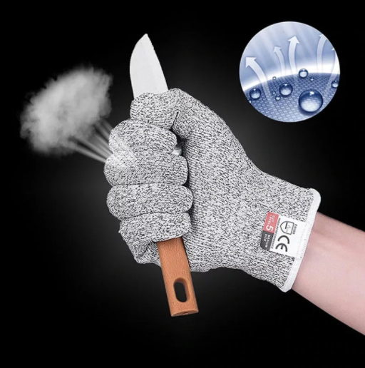 Multipurpose Cut-Resistant Safety Gloves for Kitchen & Outdoor Use