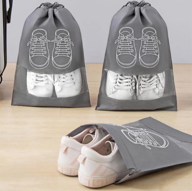 Waterproof Shoe Organizer Bag Dustproof Drawstring Storage 1Pc