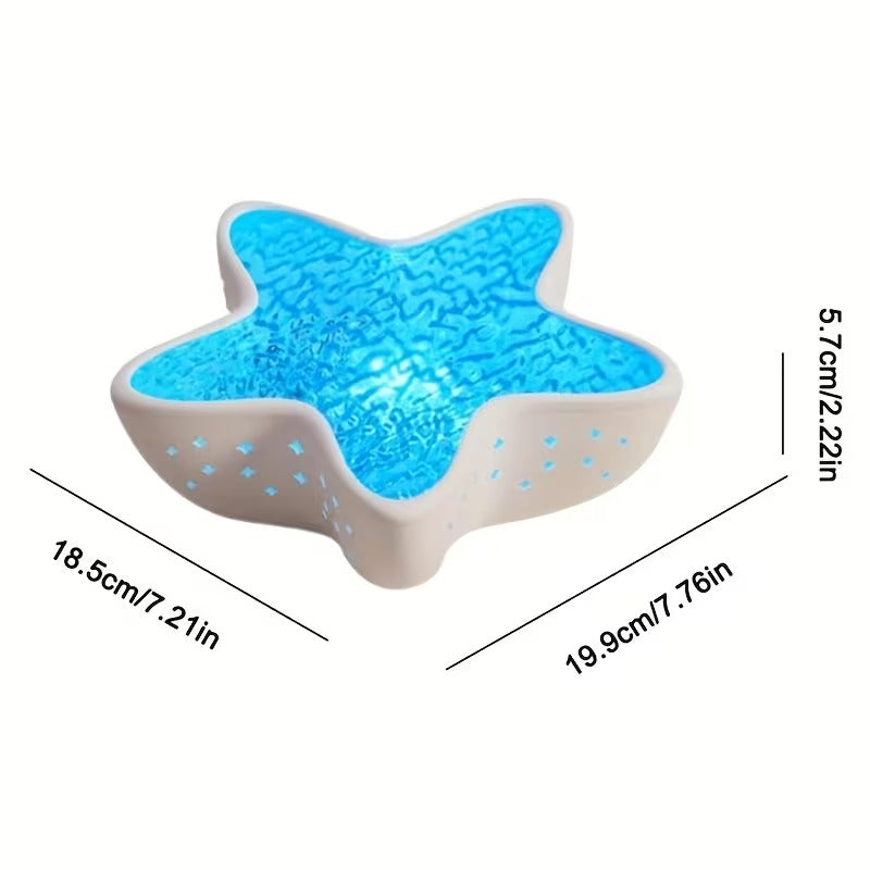 Starfish Ripple Atmosphere Lamp Northern Lights Projector Night Light