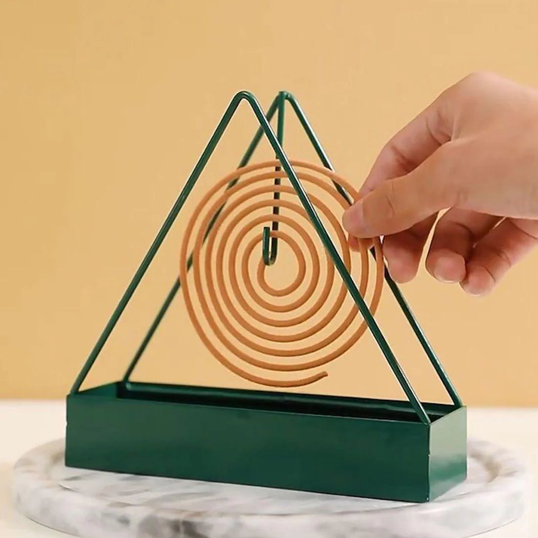 Creative Iron Mosquito Coil & Incense Holder Tray