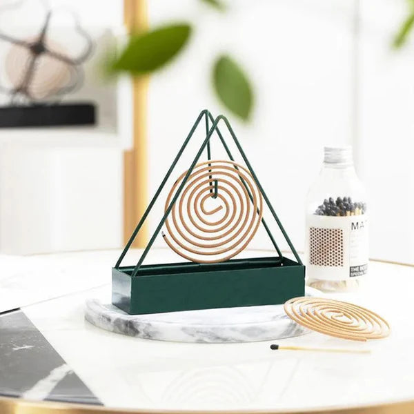 Creative Iron Mosquito Coil & Incense Holder Tray