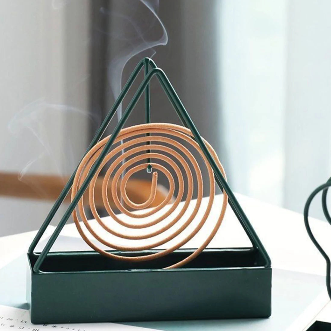 Creative Iron Mosquito Coil & Incense Holder Tray