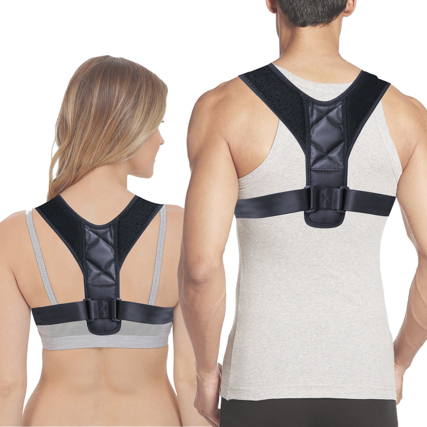 Adjustable Posture Corrector Belt for Back & Shoulder Support