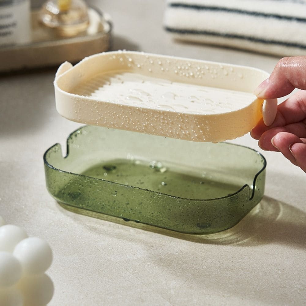 Double Layer Soap Dish Holder for Sink Use