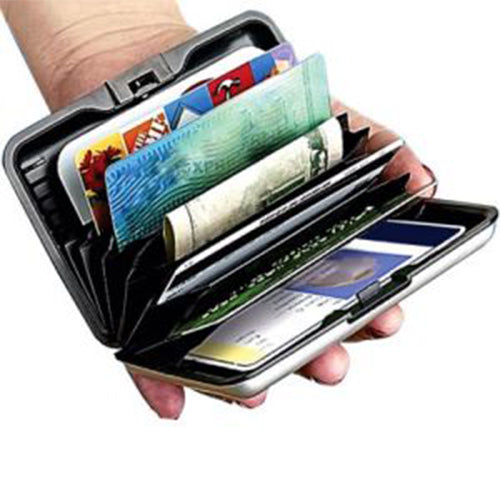 Card Holder 6-Slots Aluma Wallet Credit Card Holder Water Resistant - Plastic