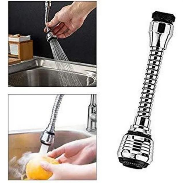 Kitchen Tools Water Saving Tap Faucet Sprayer 360 Degree Faucet Tap Home - Silver