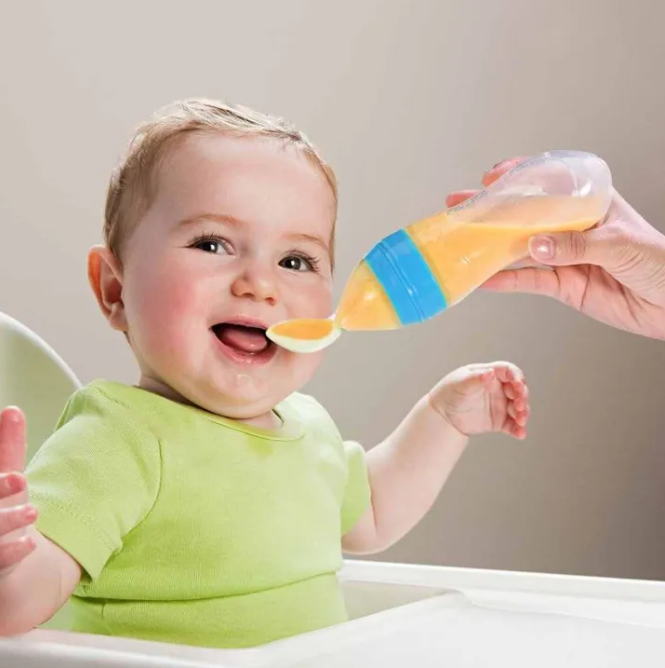 Set Of 2 Baby Silicone Spoon Feeder And Baby Fruit Pacifier High Quality