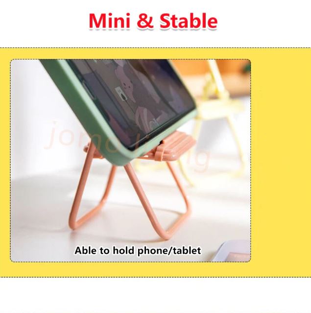 Cute Chair Shape Foldable Mobile Phone Holder Stand 1PC