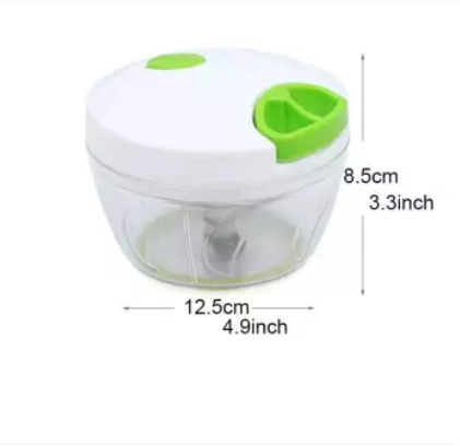 Quick Food Chopper Speedy Vegetable Cutter with Steel Blades