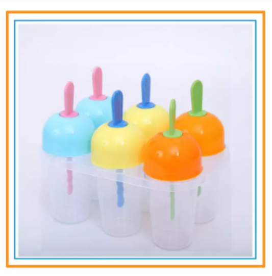 Ice Cream Popsicle Maker Plastic Molds for Kids