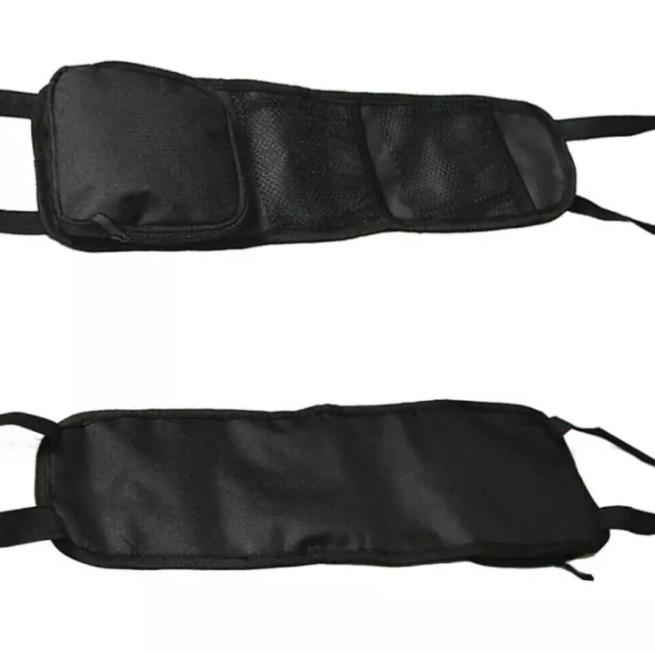 Car Seat Side Pocket Hanging Storage Mesh Organizer – 1Pc Black