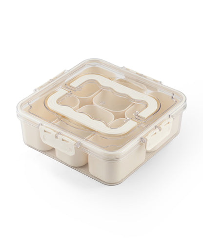 6 Grid Acrylic Storage Box – Multi Compartment Organizer