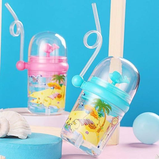 Straw Water Bottle for Kids – Leak-Proof