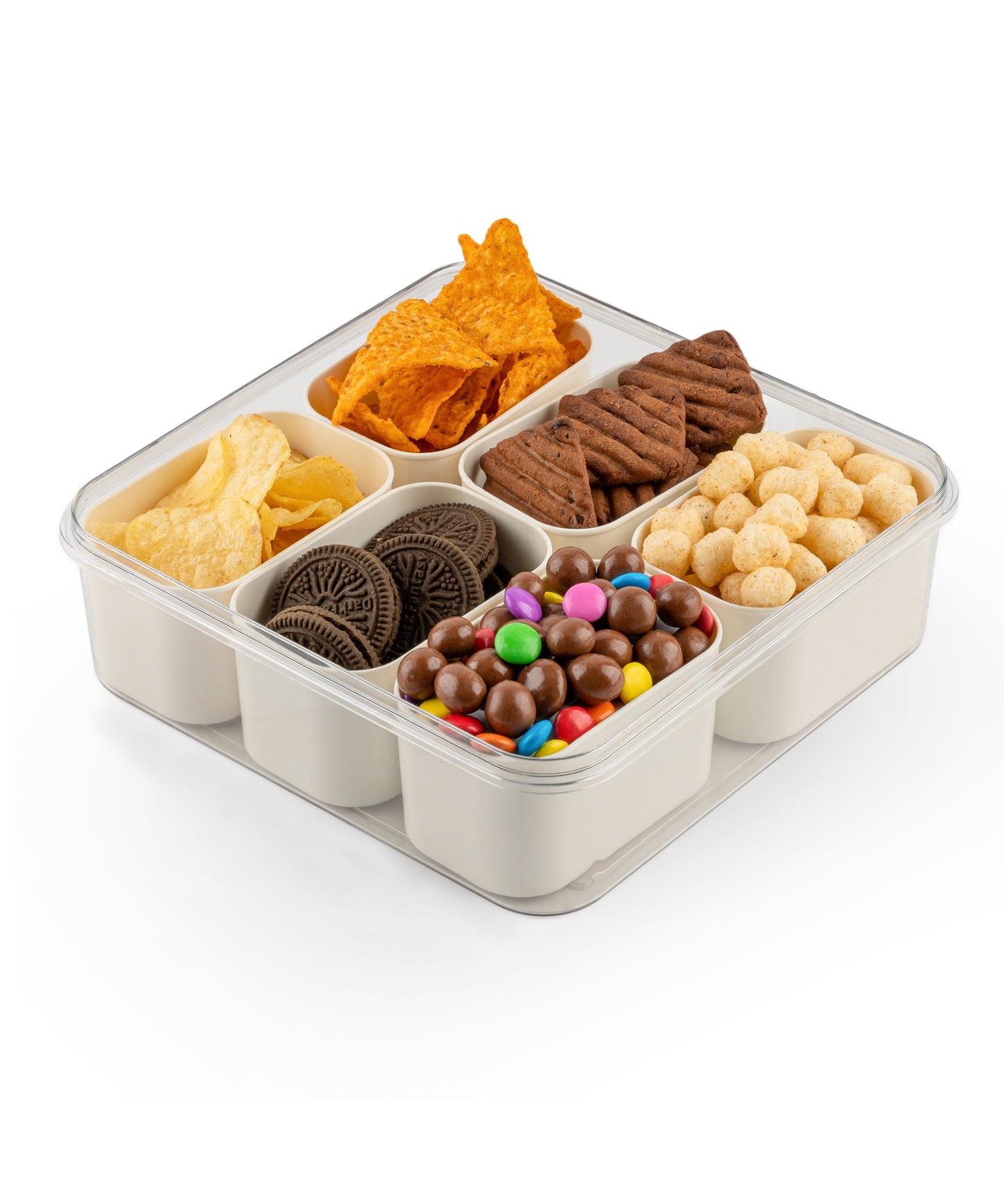 6 Grid Acrylic Storage Box – Multi Compartment Organizer