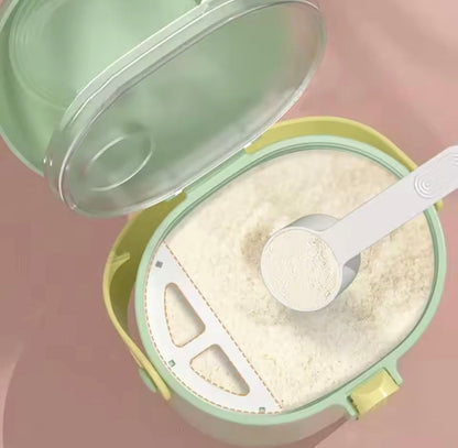 Baby Milk Powder Container with Spoon Box