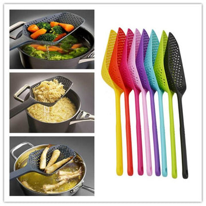 Scoop Colander Strainer Spoon – Durable Nylon Kitchen Tool"