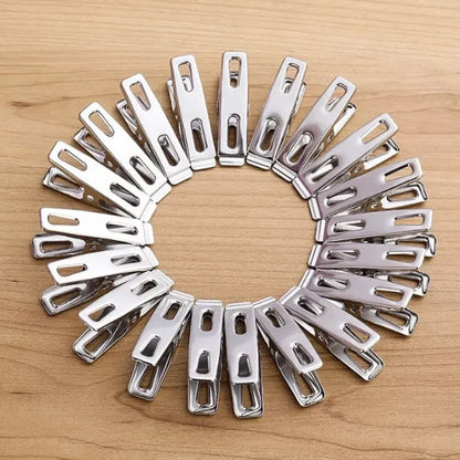 20PCS Multipurpose Stainless Steel Clothes & Laundry Clips
