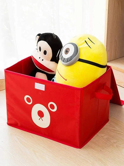 Cute Panda Design Folding Storage Box | Multipurpose Toy, Clothes & Accessories Organizer for Home, Office & Travel