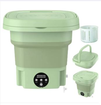 Foldable Mini Washing Machine | Portable Washer with 3 Modes for Underwear & Baby Clothes