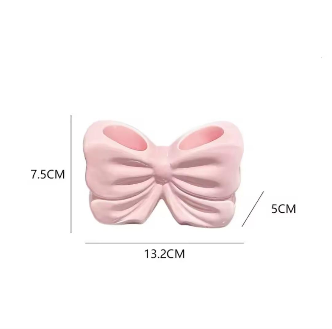 Creative Bow Toothbrush Holder Stand – Cute Bathroom Organizer
